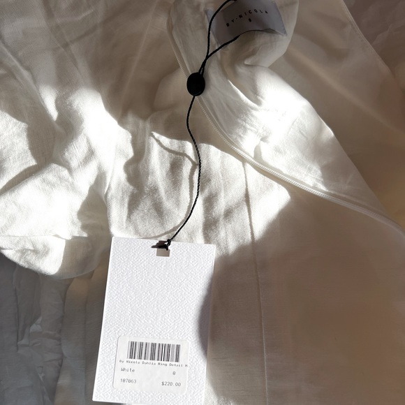 By Nicola - Dahlia Ring Detail Dress Maxi Dress in White, Size 8 - Picture 2 of 4